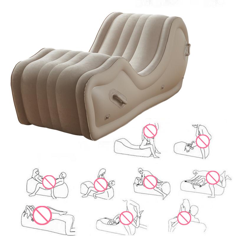 Couple Games Inflatable Sex Sofa Bed Chaise Living Room Furnitures for Tantra Sofa Air Rocking Seat  Toys Love Chair Sextoys