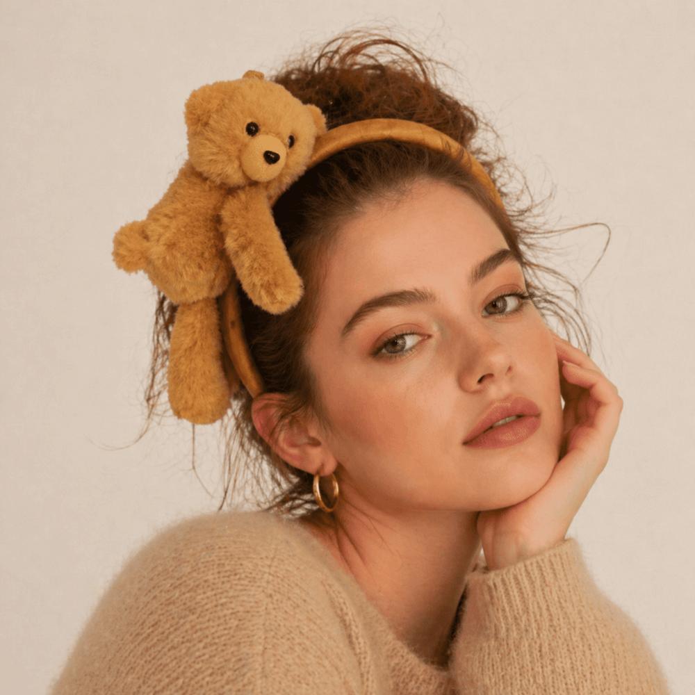 Versatile Cartoon Plush Hair Claw Sweet Cute Hair Accessories Exquisite Bear Hair Clip Cosplay