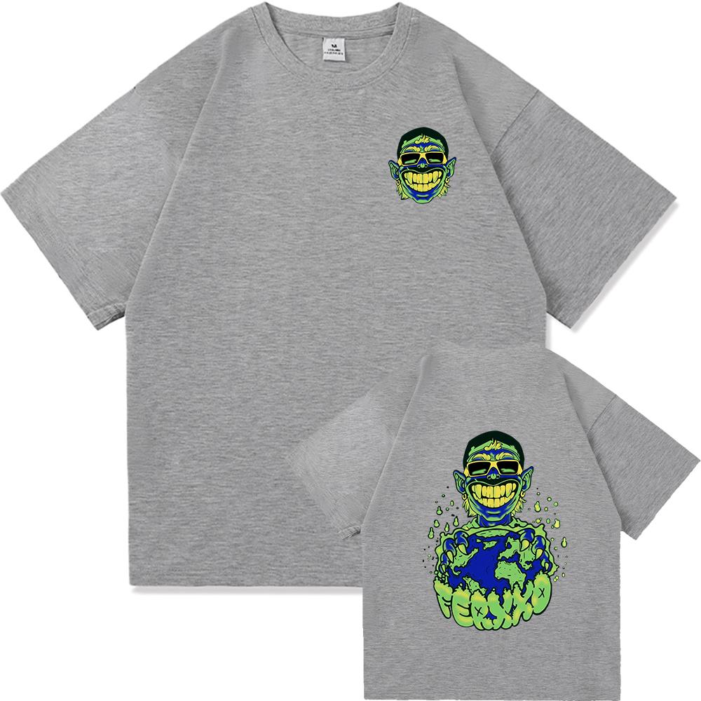 FerxxoCalipsis Tour 2024 T Shirt Men Aesthetic Graphic Feid Ferxxo Sixdo T-Shirt Unisex High Quality Hip Hop Cotton Tees Shirts