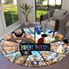 One Piece Poster Round Area Rug Carpet Rug For Living Room Bedroom Sofa Playroom Decor Nonslip Floor Mat