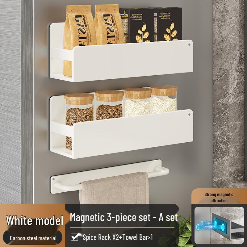 Magnetic Wall-mounted Kitchen Storage & Spice Rack