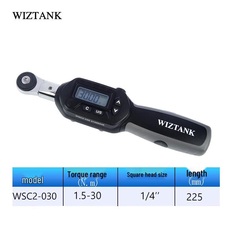 

WIZTANK Digital Interchangeable Head Torque Wrench
