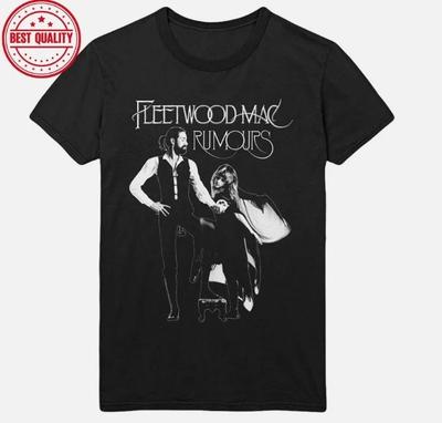 T-shirt Fleetwood Mac Album Rumours Ufficiale Nera - Maglietta Fleetwood Mac Rumours