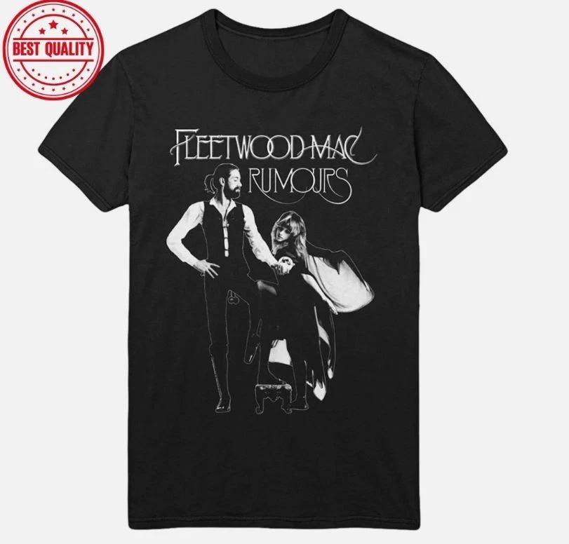 Fleetwood Mac T-Shirt Rumours Album Official Black - Fleetwood Mac Rumours Shirt XL