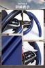Steering Wheel Cover, Carbon Fiber, Anti-slip, Sweating, Breathable, Abrasion Resistant, Durable, Ultra Thin, Fits S/M (Carbon, Red)