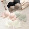Seamless Strapless Push-Up Bra: Enhances, Lifts, and Shapes for Small Busts with Anti-Slip, Anti-Sagging Design