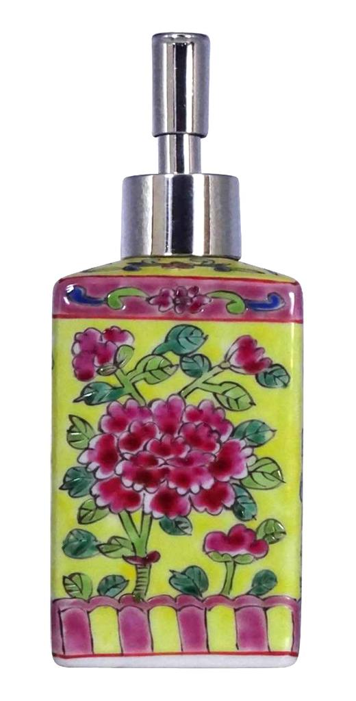 Peranakan Soap Dispenser (Square) (Yellow)