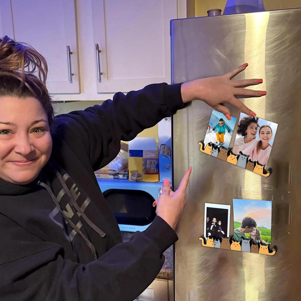 Cat Magnets Cute Refrigerator Magnetic Stickers Decor Home Decor for Photo Notes Appliance Mailbox Notes Dishwasher Locker