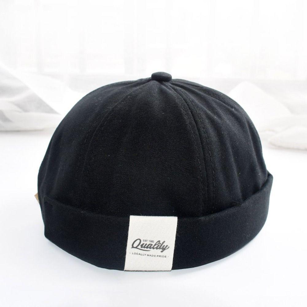Hip Hop Dome Melon Caps Vintage Casual Melon Caps Fashion Brimless Skullies Cap  Streetwear