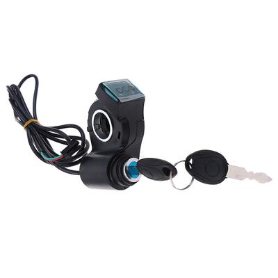 Elektrický bicykel Palec plynu Zobrazenie napätia Prepínač napájania so zámkom kľúča