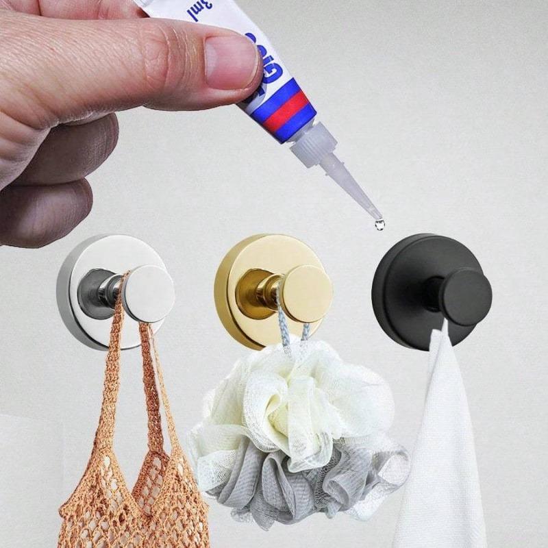 1PC Suction Cup Hooks for Shower Removable Towel Hooks for Bathroom Window Glass Door Wall Bath Robe for Hanging.