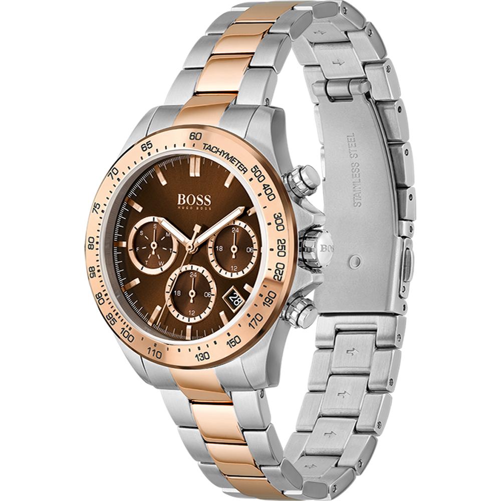 BOSS Novia Brown Bicolor Rose Stainless Steel Ladies' Quartz Watch 1502617
