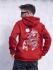 ZAFUL Dynasty Chinese Character Dragon Oriental Graphic Fleece Lining Pullover Hoodie