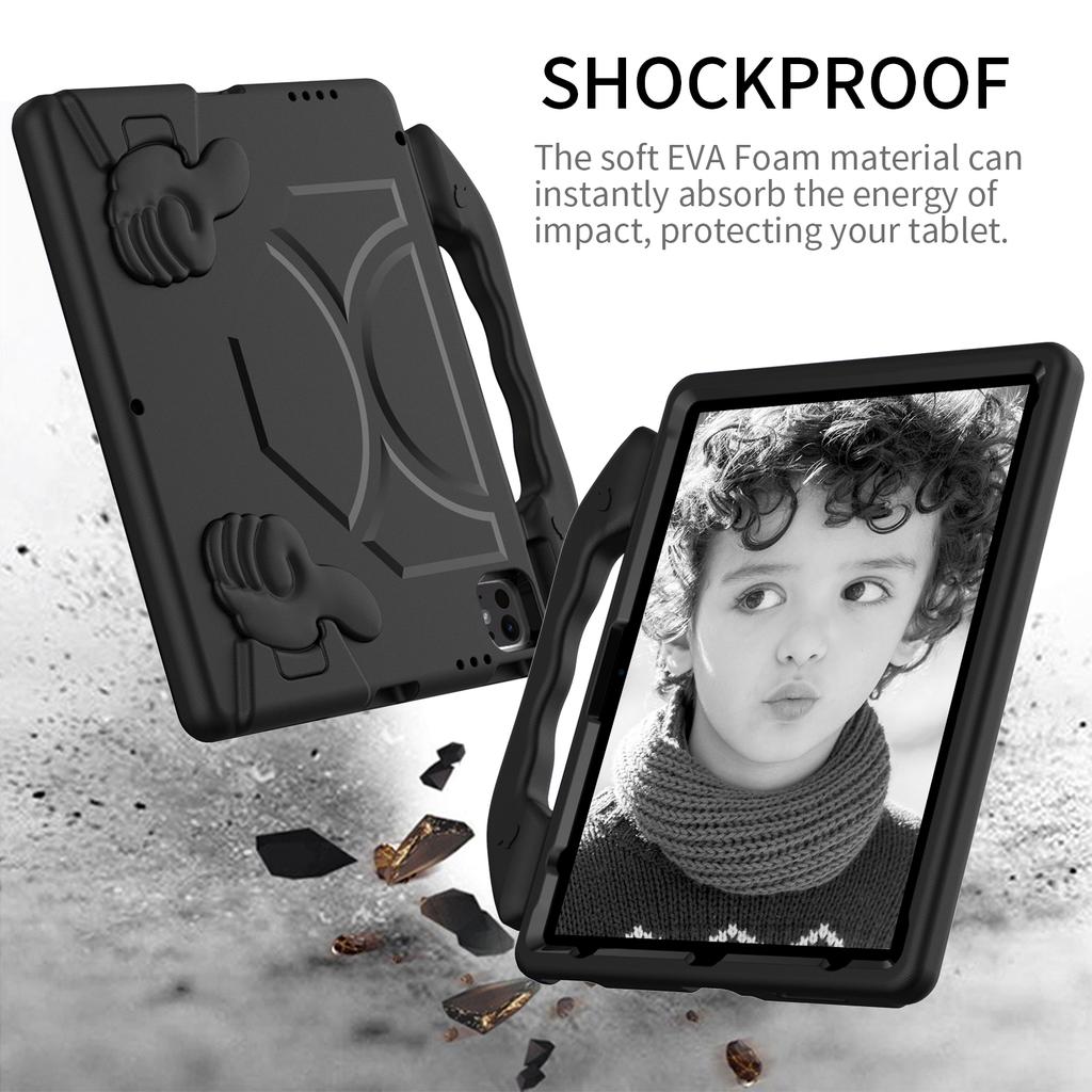 For iPad Pro 12.9-inch (2018)/(2020)/(2021)/(2022)/Air 13 (2025)/(2024)/Pro 13 (2024) Tablet EVA Case with Thumb Kickstand