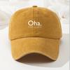 Baseball Cap Retro Washed Cap Oha Printed Baseball Cap Casual Premium Dad Truck Cap Adjustable