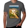 Iguazu Falls Travel Poster Tshirt Classic Print Short Sleeve Shirt Tshirt