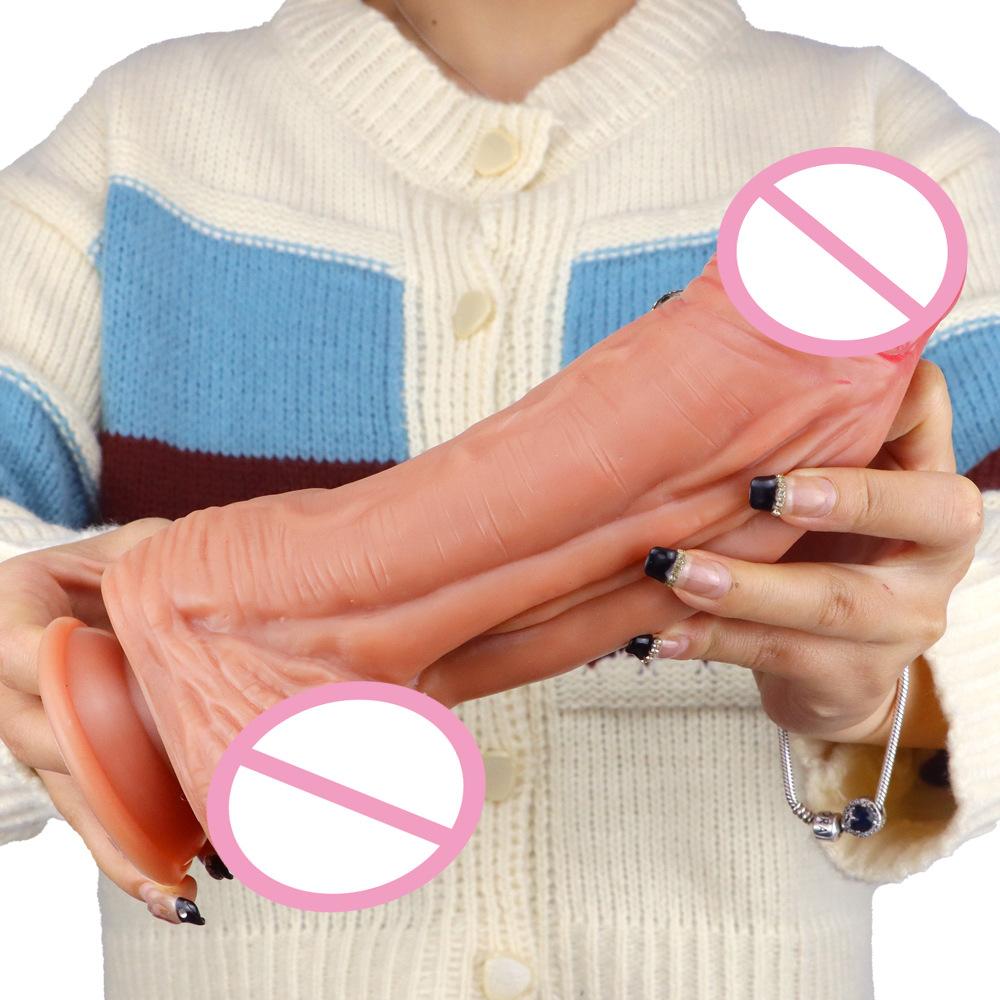 New Large Female Masturbator Simulated Dildo Giant Dildo Anal Plug Sex Toy