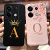 For Xiaomi Redmi Note 13 4G Case Cute Crown Letters Cover Soft TPU Phone Case For Xiaomi Redmi Note 13 Pro Plus Note13 5G Bumper
