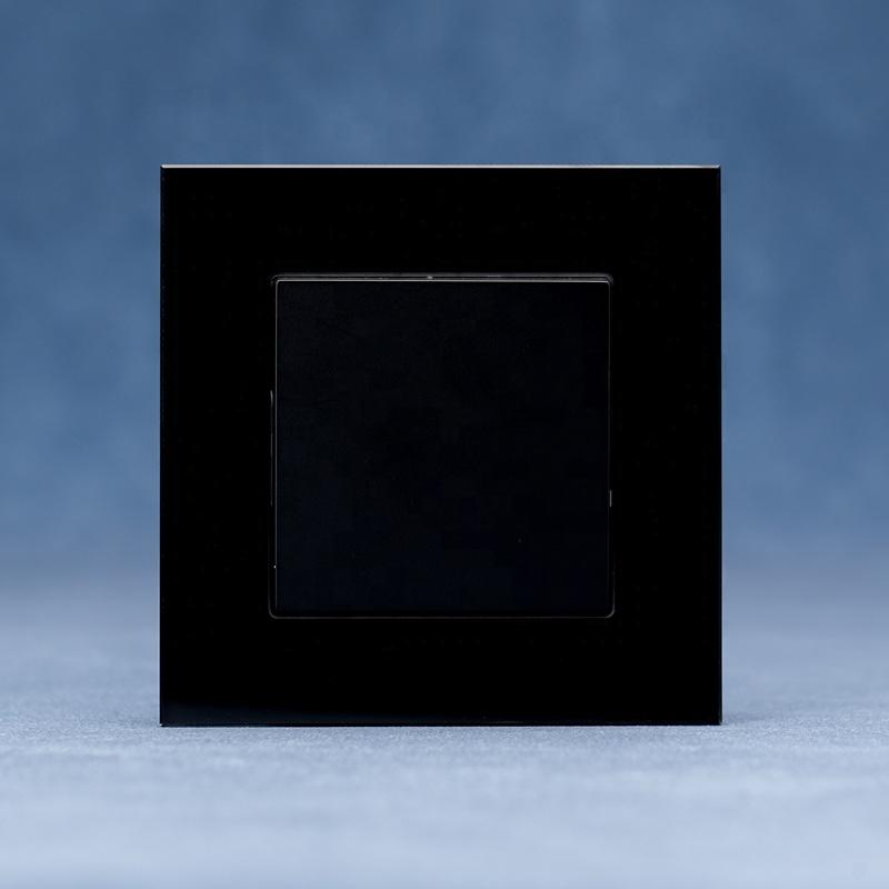 White Black Gold Grey Glass Light Switch Design 1 Gang 1 Way 2 Way 3 Way Manual Wall Switch