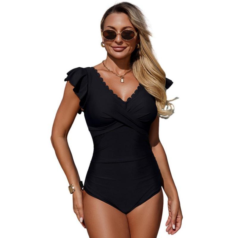 Женский цельный купальник Летний без рукавов Боди 2XL