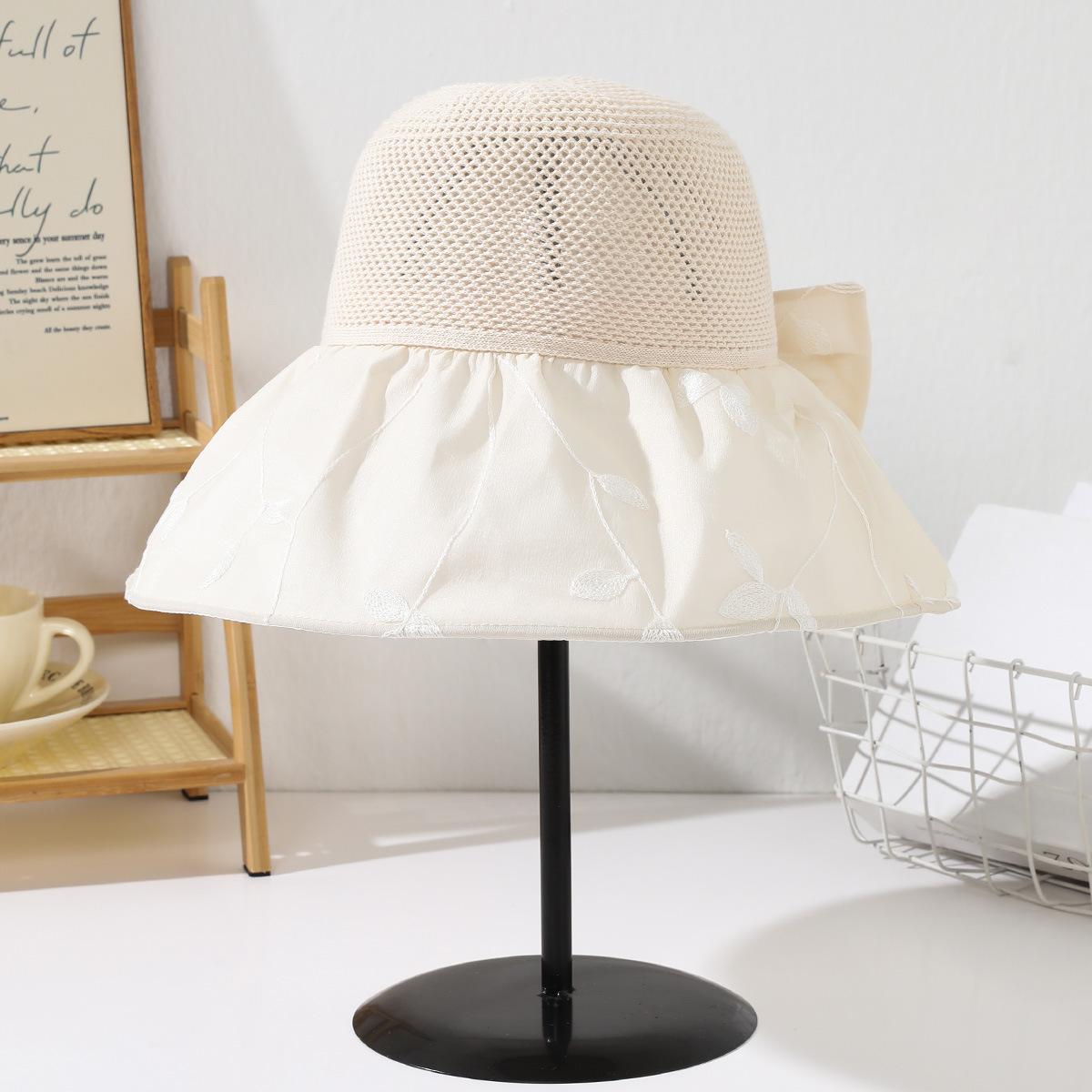 

Солнцезащитная шляпа Женская шляпа от солнца Защита от УФ-лучей Новая летняя прохладная шляпа Шляпа-ведро с большими полями Закрывает лицо и показывает ваше маленькое лицо M（56-58cm）