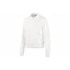 Solid Color Zip Collar Long Sleeve Jacket Women Jackets White P323W001-0019