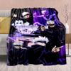 Jujutsu Kaisen Flannel Pattern Blanket Warm Soft Throw Lightweight Plush Sofa Bed Home Decor -QJY