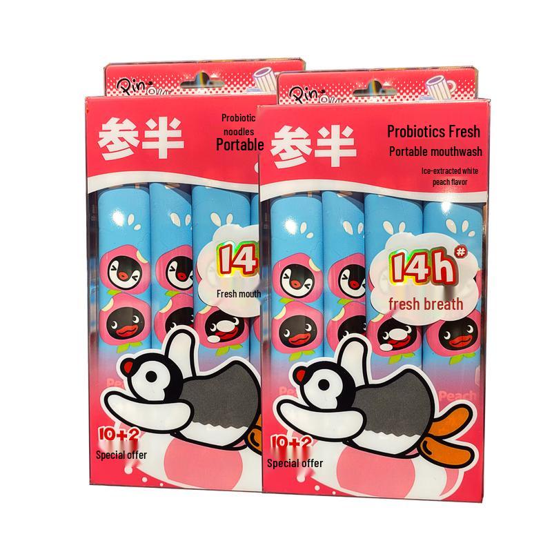 

Sempun Probiotic Portable Mouthwash - Iced White Peach (24 x 12ml Sachets)