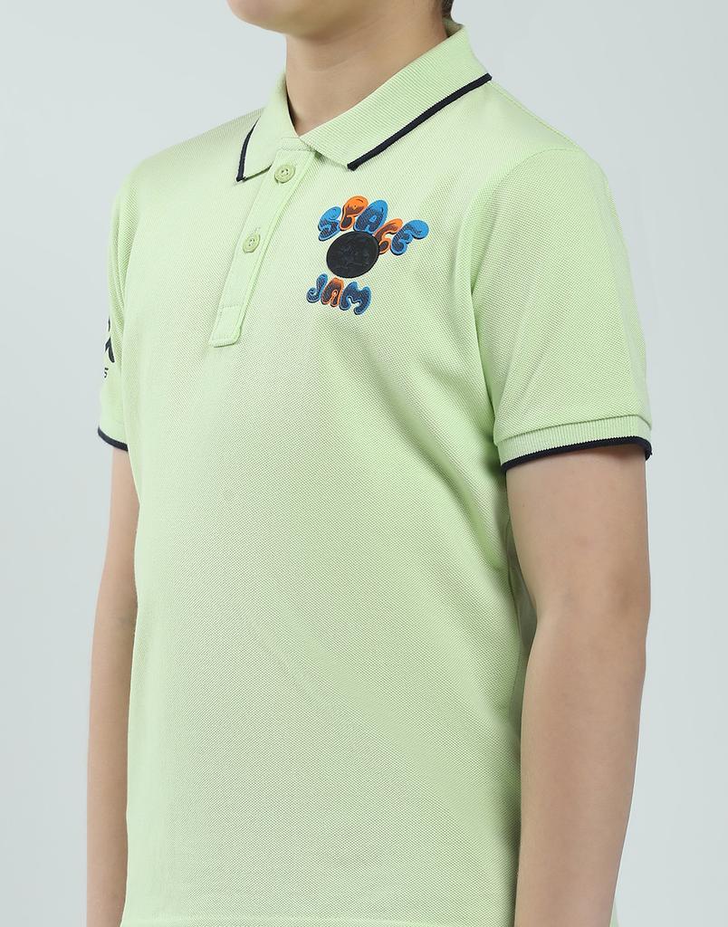 MONTE CARLO Jungen Regular Fit Bedrucktes Polo Kurzarm T-Shirt