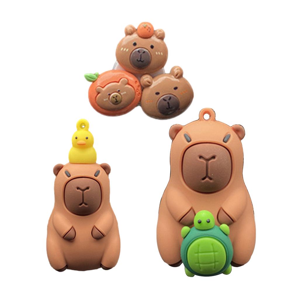 Cartoon Capybara Car Air Freshener Vent Clip Car Aroma Vent Scent Auto Perfume Oil Diffuser Decoration Refreshing accessories
