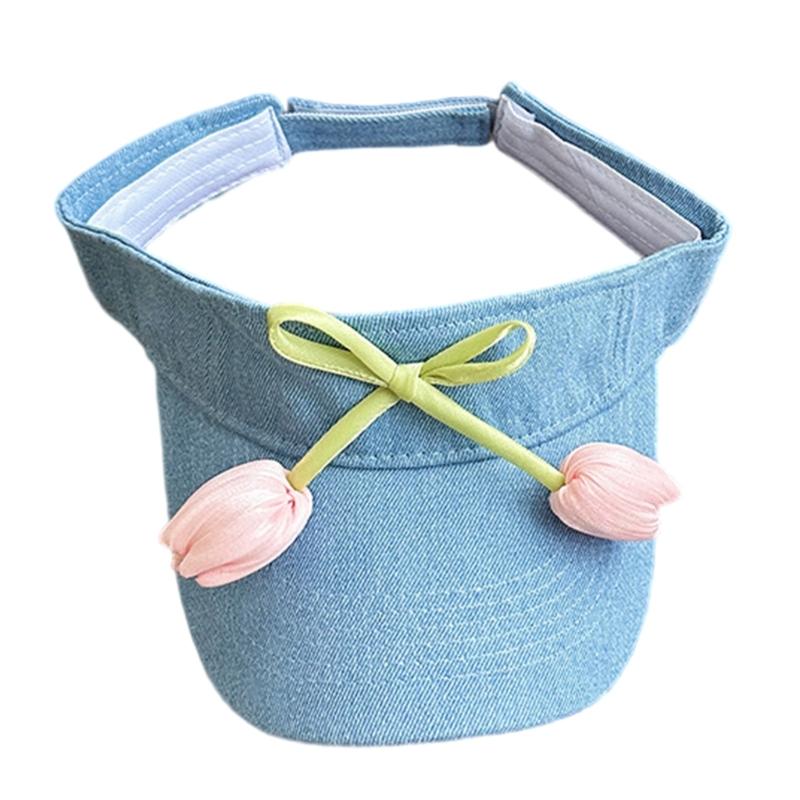 Sun Visors Caps for Women Empty Top Baseball Caps Adjustable Sports Casual Caps Wide Brims Breathable Tennis Hat