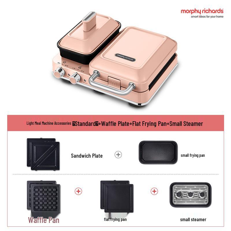 Morphy Richards MR9086 Multifunctional Breakfast & Sandwich Maker with Waffle Feature.