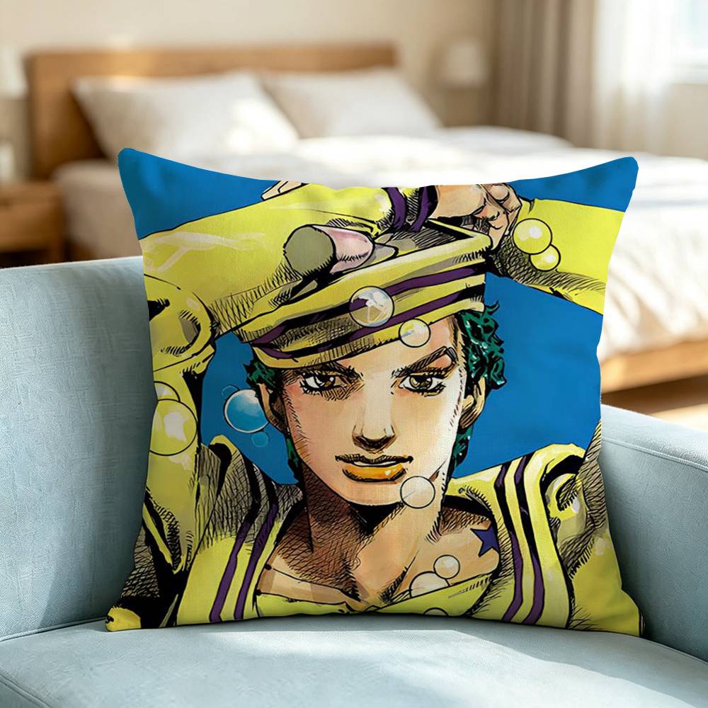 Jojo Josuke Higashikata-A Pillow Case Square Double-Sided Sofa Cushion Cover Bedroom Bedside Pillow Gift