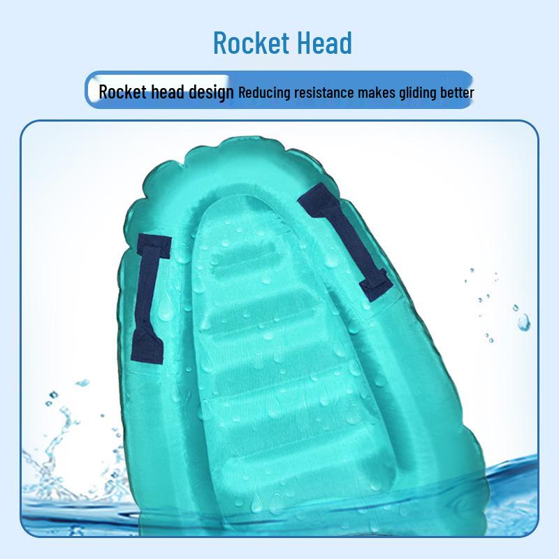 Beginner-Friendly Lightweight Inflatable Bodyboard for Safe Swimming and Surfing