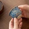 Ceramic Teacups Zen Ceramic Teacup Set Vintage Lapis Lazuli Master Cup Ru Kiln Ice Crackle Tea Set Tea Ceremony Accessories