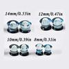 Unique Jellyfish Pattern Glass Ear Stretcher Handcrafted Expander Body Piercings Suitable for Comfortable All Day Wear