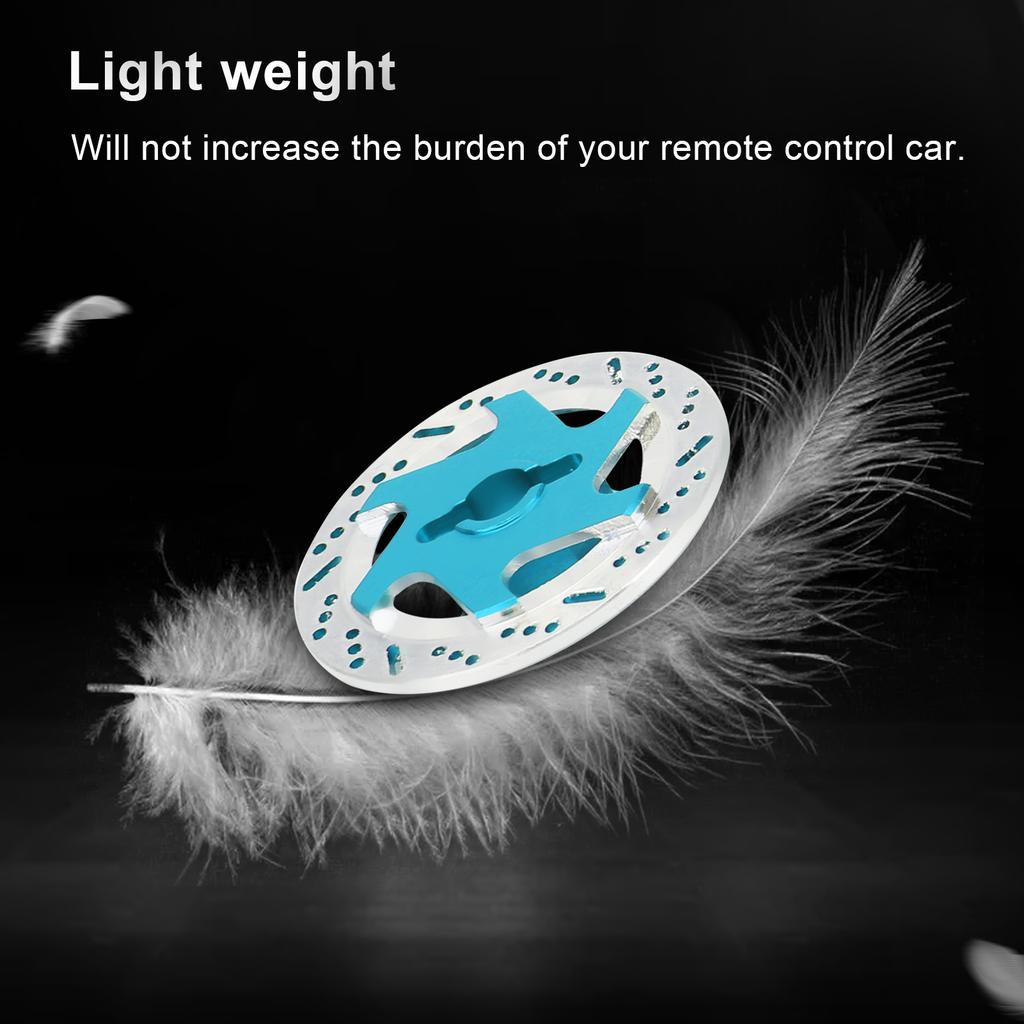 4pcs Aluminum Alloy CNC Simulated Brake Disc Accessories Fit for 1:10 RC Car