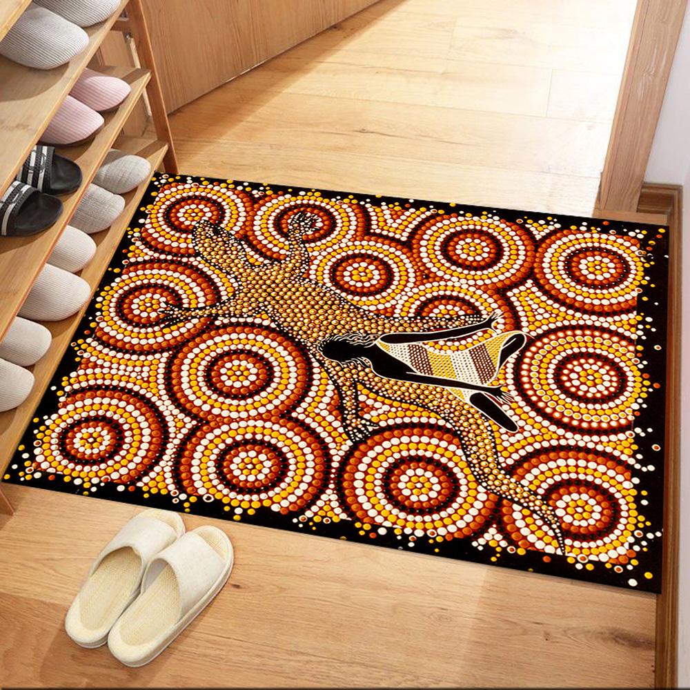 

Aboriginal Art Dreamtime Floor Mats for Living Room, Bedroom and Room Decoration Are Suitable for Gifts. 40cmx60cm