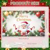 Christmas Decor Santa Claus Festive Backdrop Seasonal Decoration Christmas Tree Winter Wonderland Banner For Winter Festival