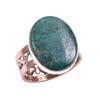 Natural Tibetan Turquoise Gemstone Two Tone 925 Sterling Silver Ring Size 8 T0q73