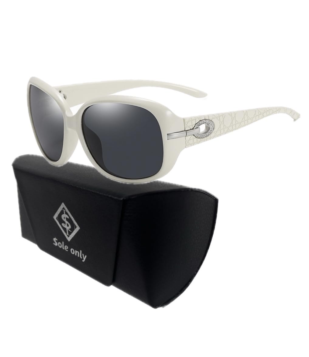 

Sole Only Sunglasses UV400 Small Face Effect Large Eyewear for Driving Backlit Sunglasses Case Included Fashion Stylish Black Brown Men Women Unisex