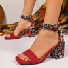 Women'S Sandals Open Toe Ankle Strap Low Block Chunky Heels Sandal Party Dress Shoes Strappy Shoe With Tall Thick Heel Design