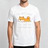 Soft Cotton Unisex Tshirt Cute Resting Shiba Inu Funny Lazy Quote Art Print Oneck Trendy Dog Owner Casual Daily Outfit Tops