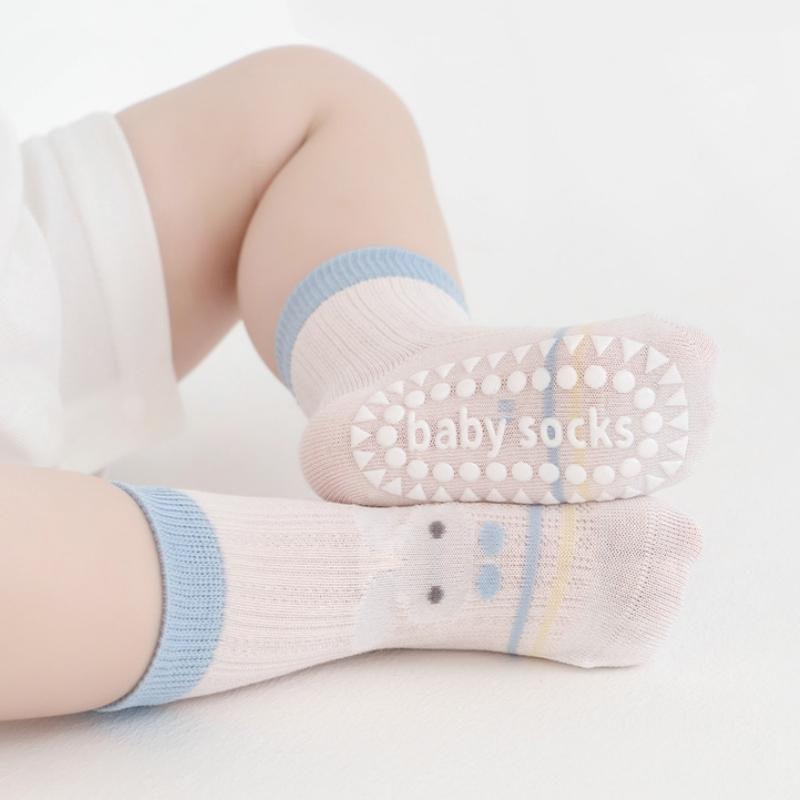 Cute Cartoon Baby Socks Spring Summer Toddler Kids Anti-slip Socks With Casual Boys Girls Floor Soft Socks