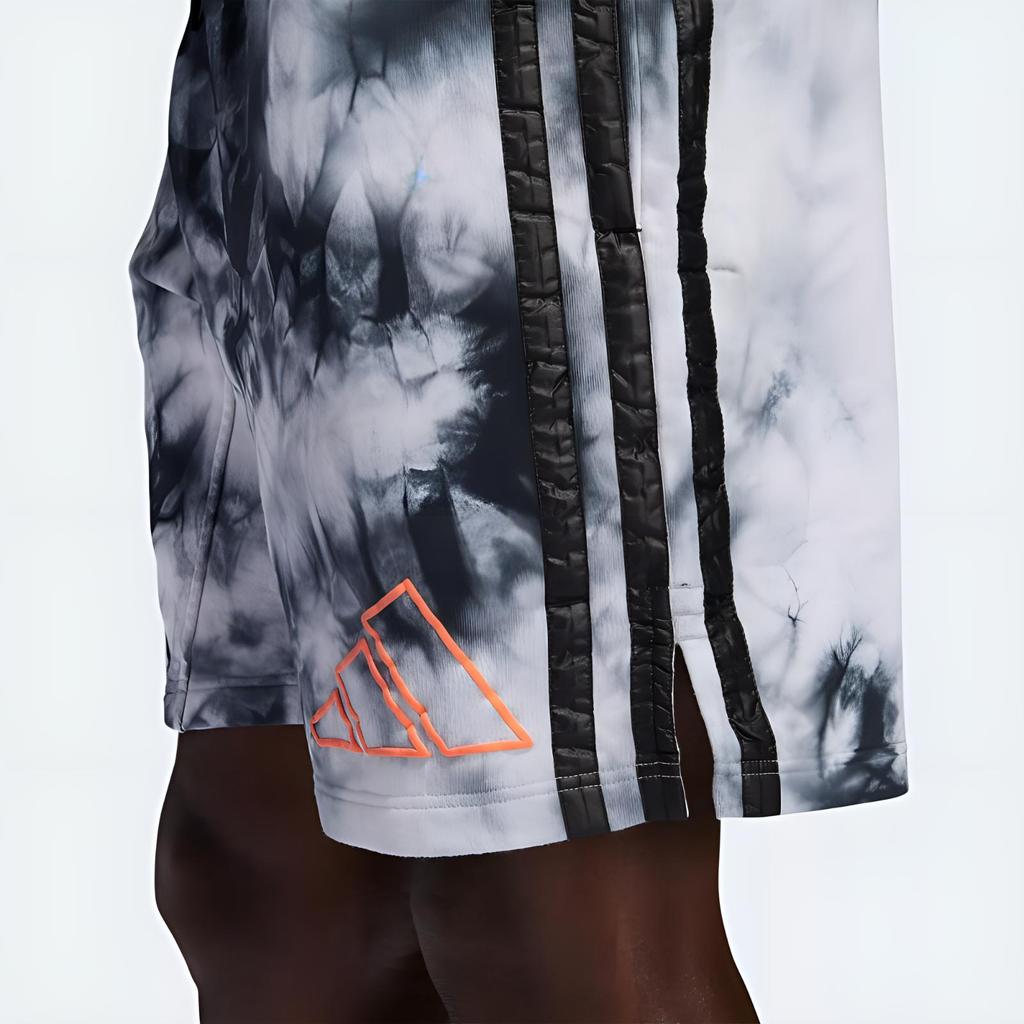 adidas X Daniel Patrick Collaboration James Harden Tie-Dye Letter Lace-Up Basketball Shorts Unisex Shorts Black FR5637