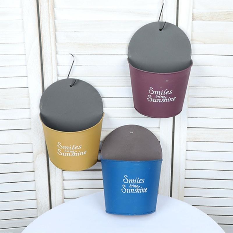 Vaso da Fiori da Parete Cesti per Piante da Appendere Cesto Semicircolare Balcone Giardino