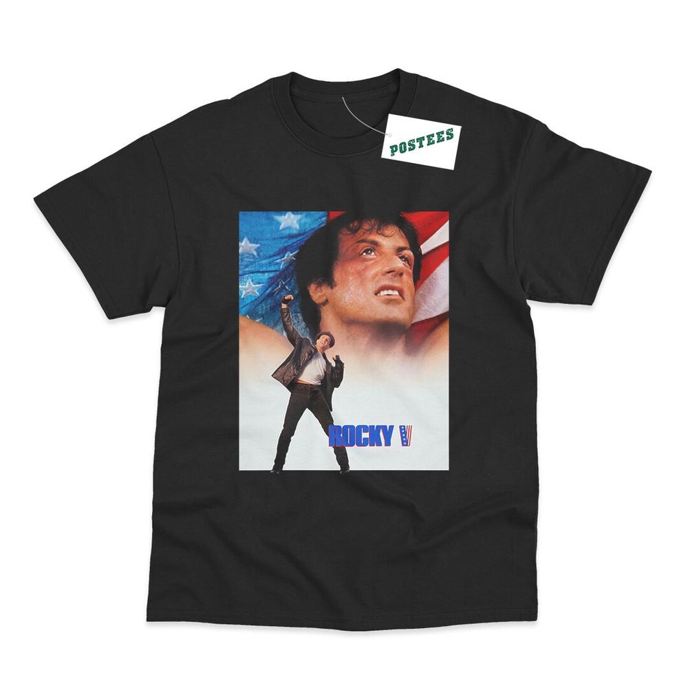 Retro Movie Poster Inspired By Rocky V DTG Printed TShirt Unisex T-Shirt XXXL