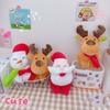 With Clap Circle Snowman Bracelet Plush Toy Santa Claus Elk Deer Doll Bracelet  Ornaments