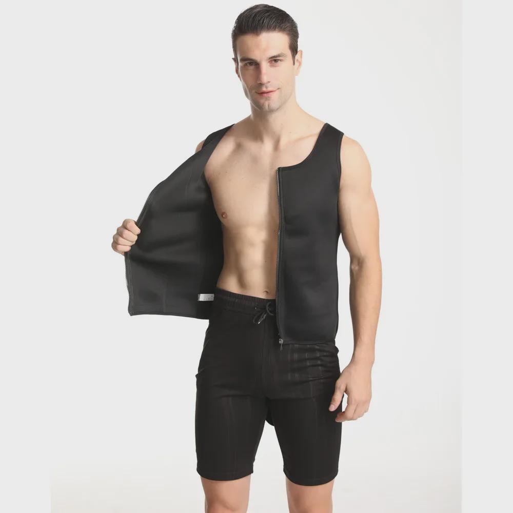 Schlankheitsweste für Herren: Zweireihiger Body Shaper & Sportkorsett zum Verstecken des Bierbauchs