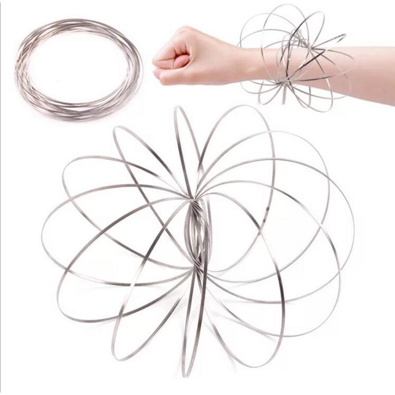 Flow Ring Kinetic Spring Toys Toroflux Amazing Flow Toy Flowring Kinetic Spring Toy 3D Sculpture Ring Amazing Flow Ring Toy Gift